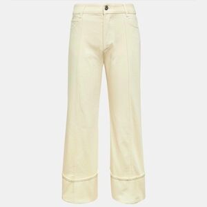 Bottega Veneta Asymmetric cropped jeans, 34